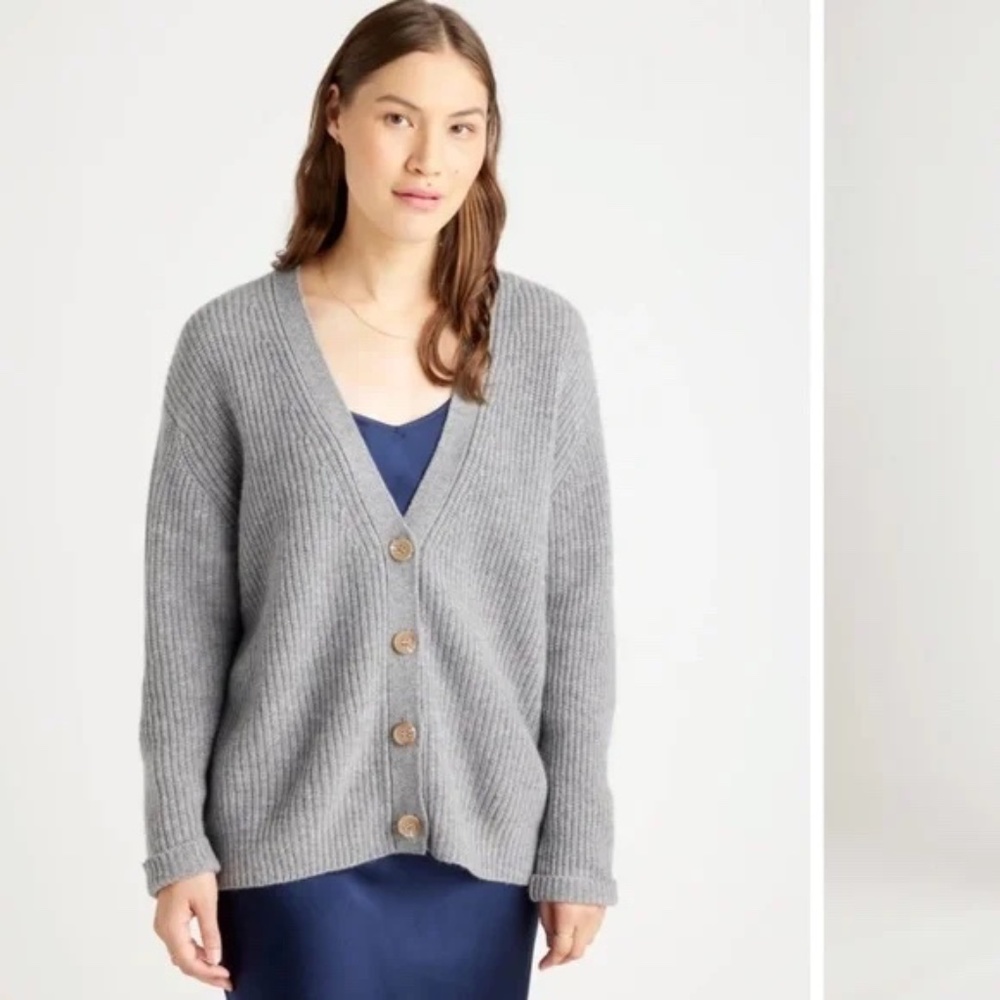 Quince Mongolian Cashmere Boyfriend Cardigan